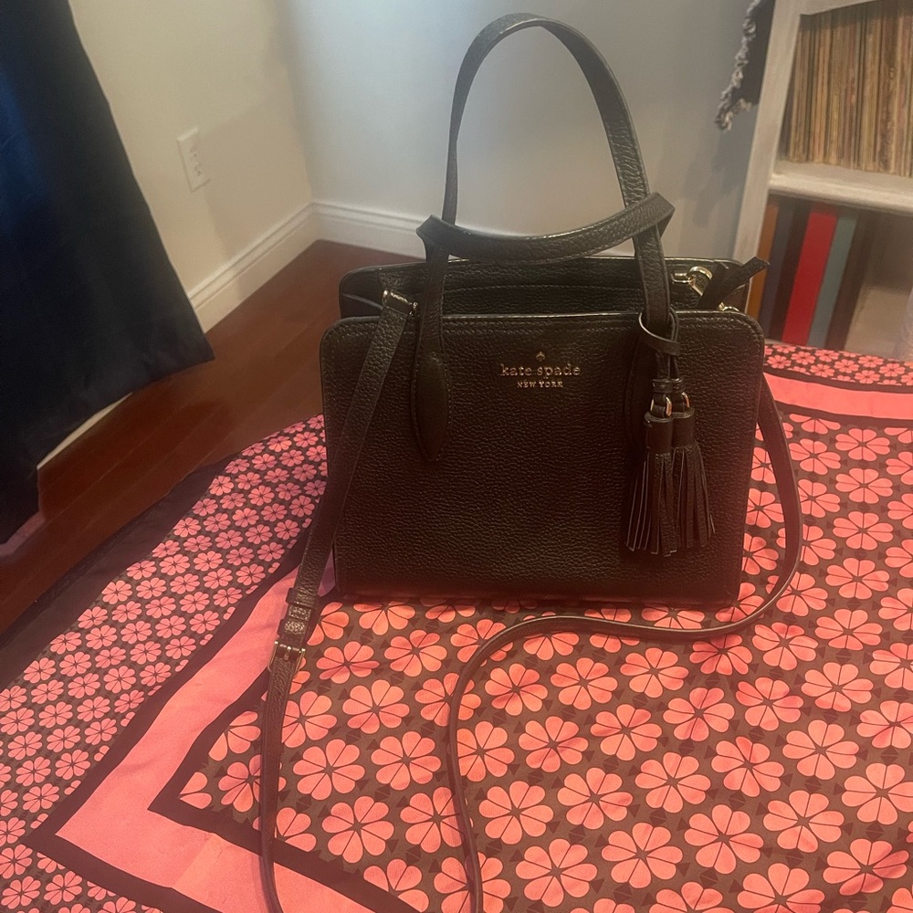Kate Spade Black Rowe Medium Satchel ๐ - Picture 8 of 16
